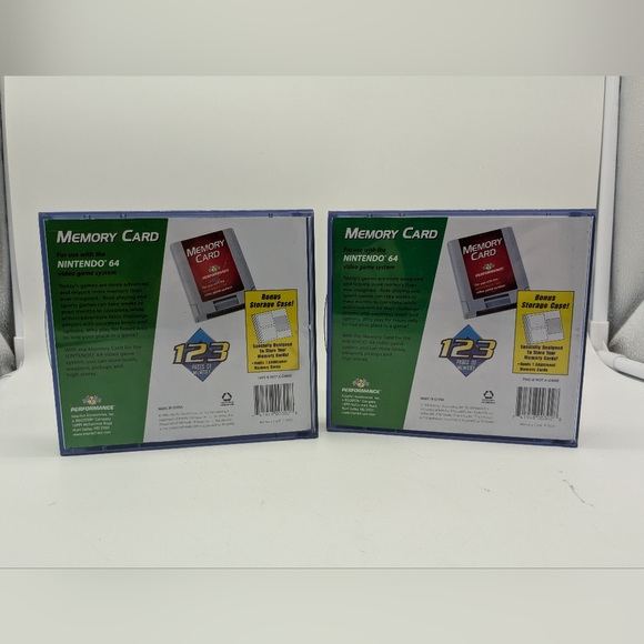 Lot Of 3 Nintendo 64 Memory Card Controller Pack by Performance N64 - Picture 2 of 14